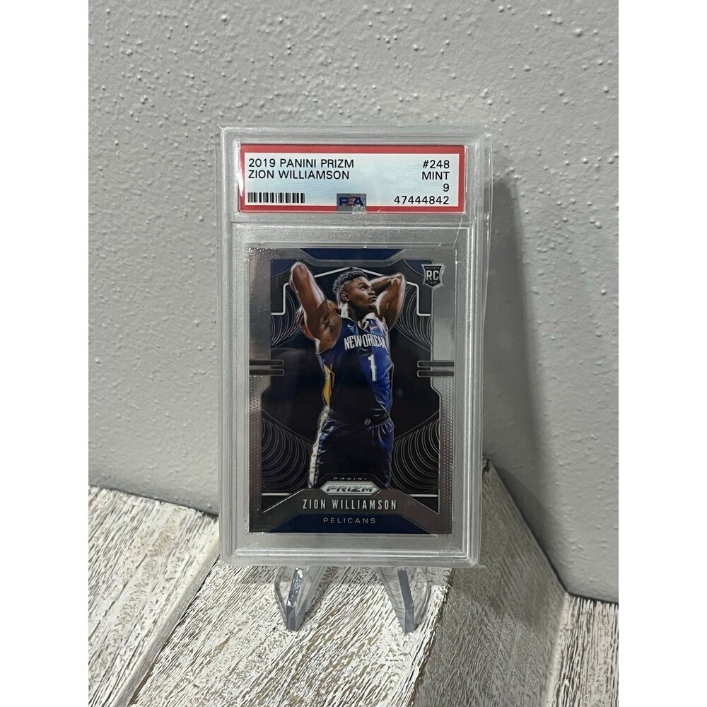 2019 Panini Prizm Zion Williamson #248 Base Rookie RC PSA 9 MINT Pelicans